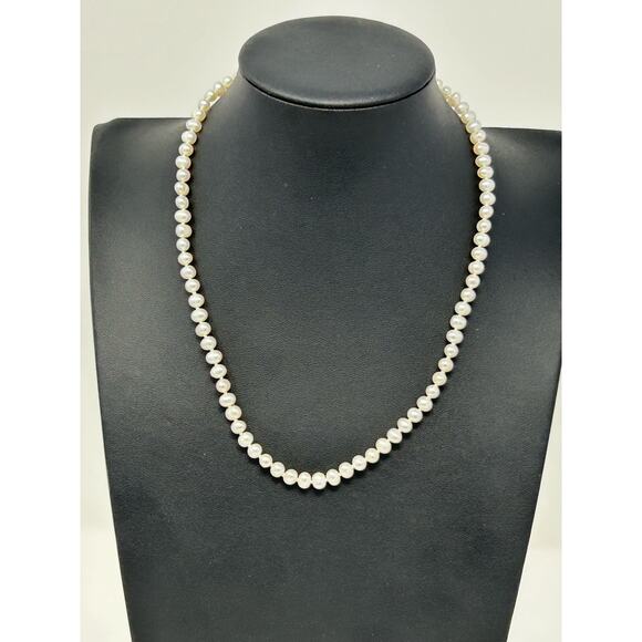 Potato Pearl Necklace with 14KT Clasp - Picture 9 of 11
